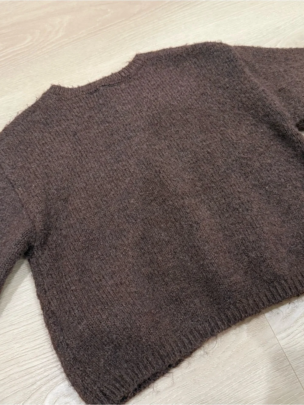 Zara Chocolate Brown Teddy Cardigan